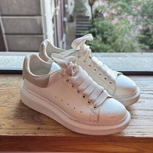 Alexander McQueen White and Pink Sneakers